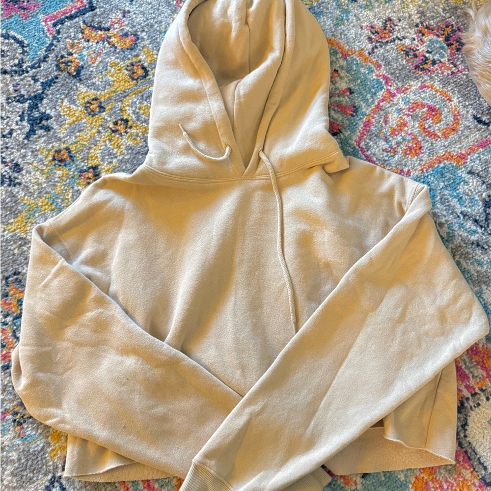 Urban Outfitters Out From Under Women's Tan Cropped Hoodie